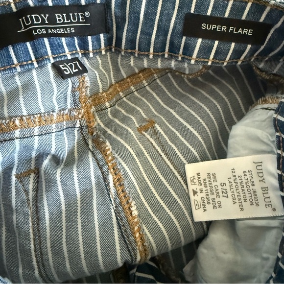 Judy Blue Flare Leg Jeans High Waist Women Size 27 Bell Bottom Rodeo Cowgirl - Picture 9 of 16